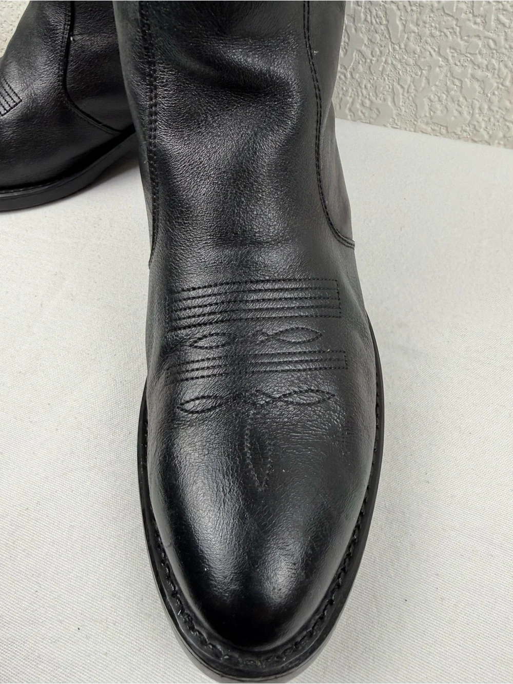 Durango TR820 Western Ankle Boots | Black Leather | Side Zip | Men's 9EE